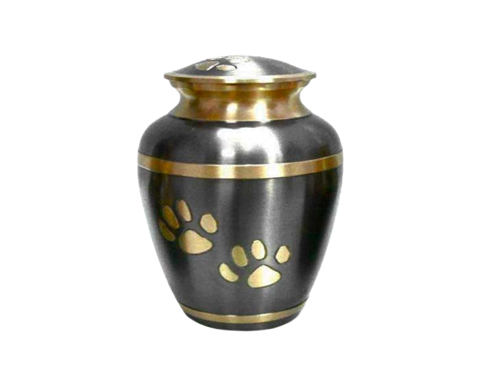 Golden Paw Metal Urn